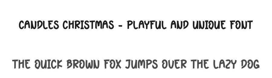 Candles Christmas – Playful And Unique Font by creativeletter — Display Font