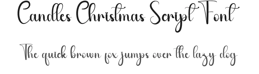 Candles Christmas Script Font by andikastudio — Script Handwritten Font