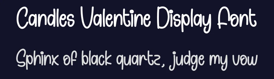 Candles Valentine Display Font by andikastudio — Display Font — thumbnail 2