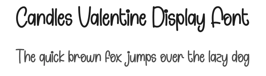 Candles Valentine Display Font by andikastudio — Display Font