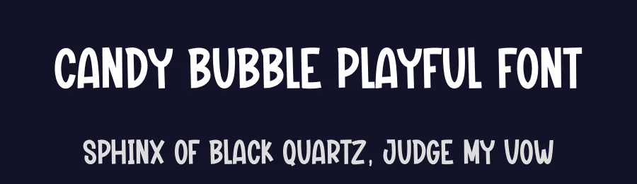 Candy Bubble Playful Font by creativeletter — Display Font — thumbnail 2