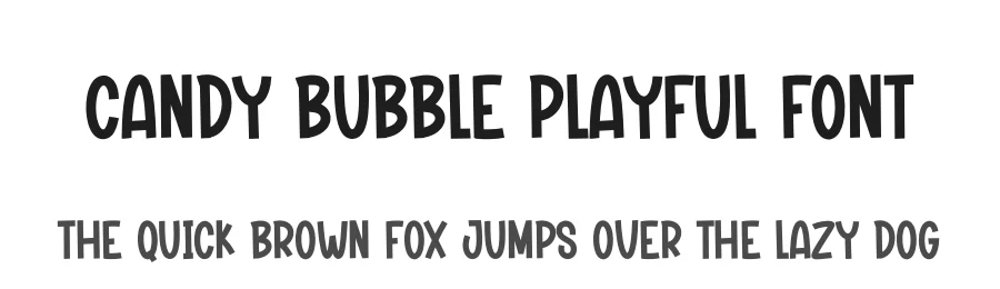 Candy Bubble Playful Font by creativeletter — Display Font