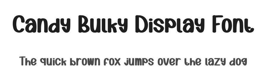 Candy Bulky Display Font by creativeletter — Display Font