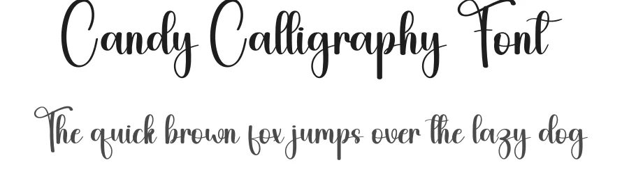 Candy Calligraphy Font by andikastudio — Script Handwritten Font