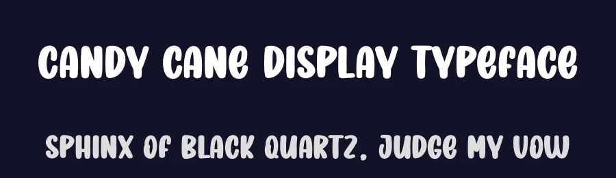 Candy Cane Display Typeface by creativeletter — Display Font — thumbnail 2