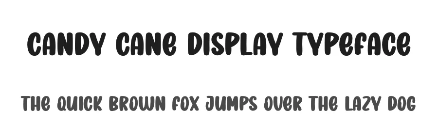 Candy Cane Display Typeface by creativeletter — Display Font