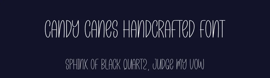 Candy Canes Handcrafted Font by creativeletter — Display Font — thumbnail 2