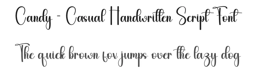 Candy – Casual Handwritten Script Font by andikastudio — Script Handwritten Font