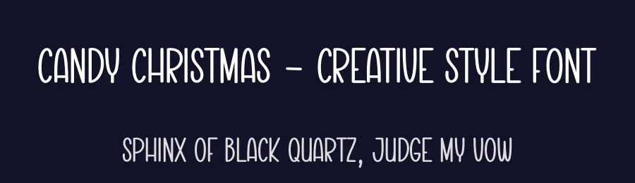 Candy Christmas – Creative Style Font by creativeletter — Display Font — thumbnail 2