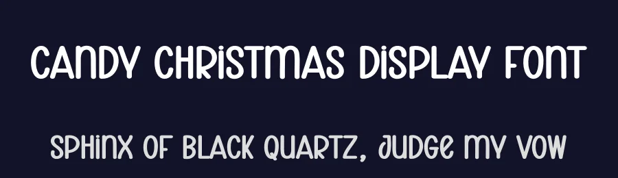 Candy Christmas Display Font by creativeletter — Display Font — thumbnail 2