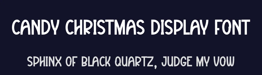 Candy Christmas Display Font by andikastudio — Display Font — thumbnail 2