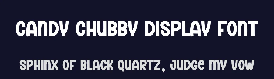 Candy Chubby Display Font by andikastudio — Display Font — thumbnail 2