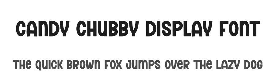 Candy Chubby Display Font by andikastudio — Display Font