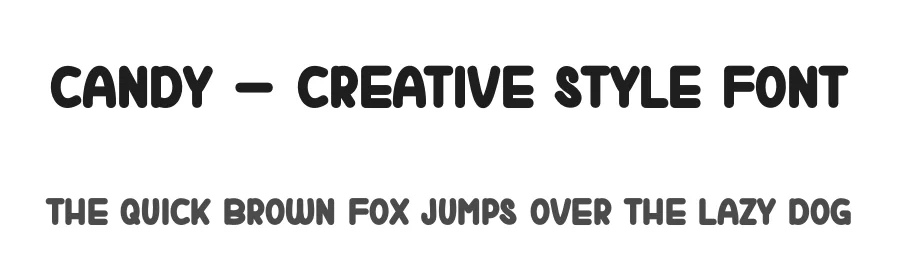 Candy – Creative Style Font by andikastudio — Display Font