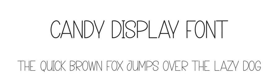 Candy Display Font by creativeletter — Display Font