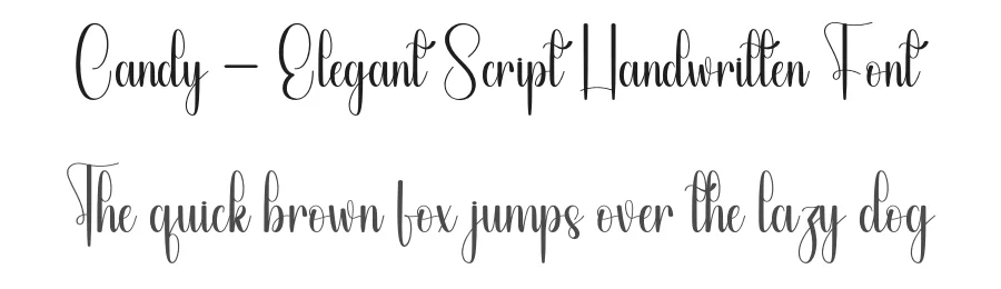 Candy – Elegant Script Handwritten Font by andikastudio — Script Handwritten Font