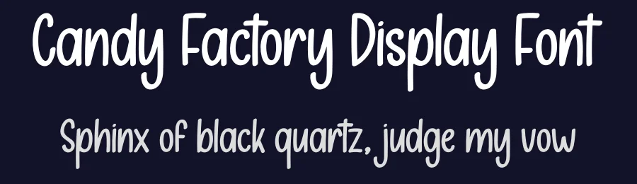 Candy Factory Display Font by creativeletter — Display Font — thumbnail 2