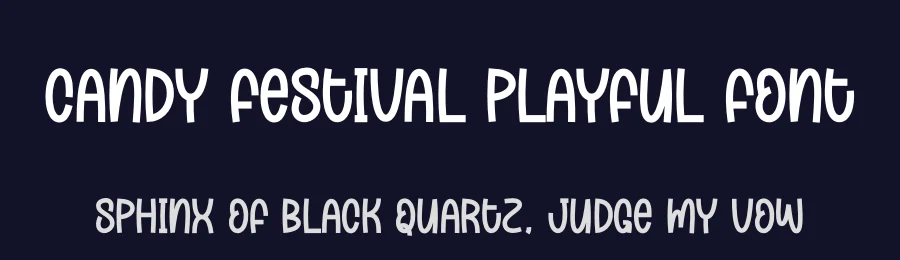 Candy Festival Playful Font by creativeletter — Display Font — thumbnail 2