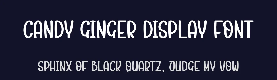 Candy Ginger Display Font by creativeletter — Display Font — thumbnail 2