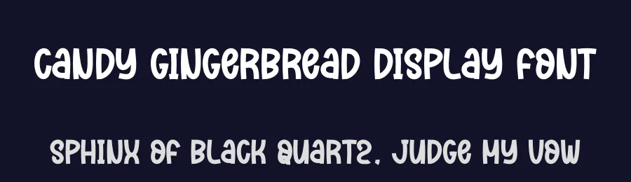 Candy Gingerbread Display Font by andikastudio — Display Font — thumbnail 2