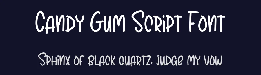 Candy Gum Script Font by levincreative — Script Handwritten Font — thumbnail 2