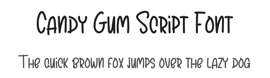 Candy Gum Script Font by levincreative — Script Handwritten Font