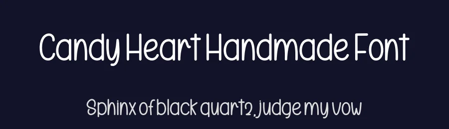 Candy Heart Handmade Font by freshtypeink — Display Font — thumbnail 2