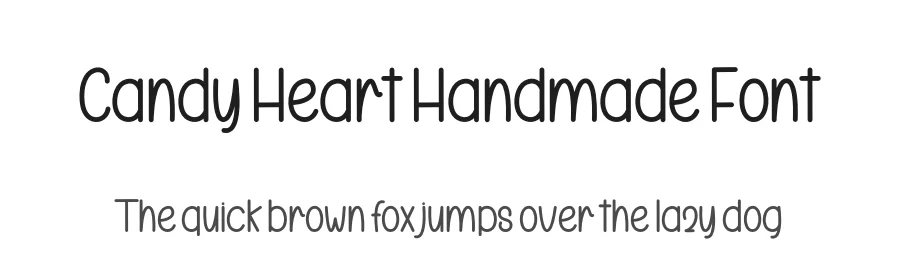 Candy Heart Handmade Font by freshtypeink — Display Font