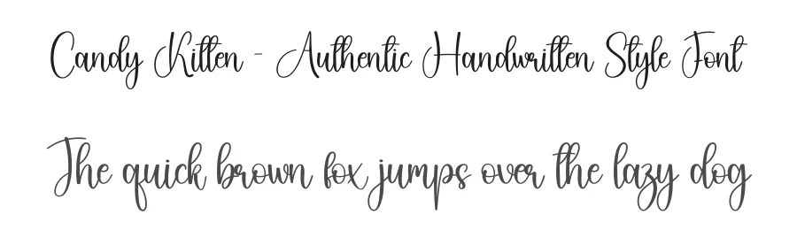Candy Kitten – Authentic Handwritten Style Font by creativeletter — Script Handwritten Font