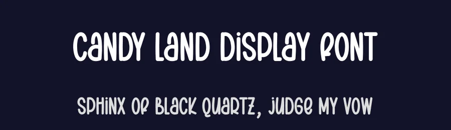 Candy Land Display Font by creativeletter — Display Font — thumbnail 2