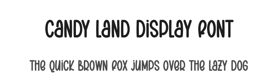 Candy Land Display Font by creativeletter — Display Font