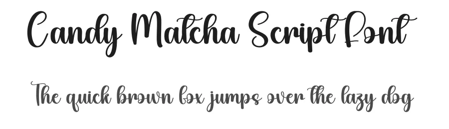 Candy Matcha Script Font by andikastudio — Script Handwritten Font