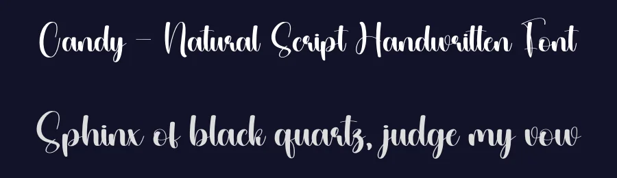 Candy – Natural Script Handwritten Font by andikastudio — Script Handwritten Font — thumbnail 2