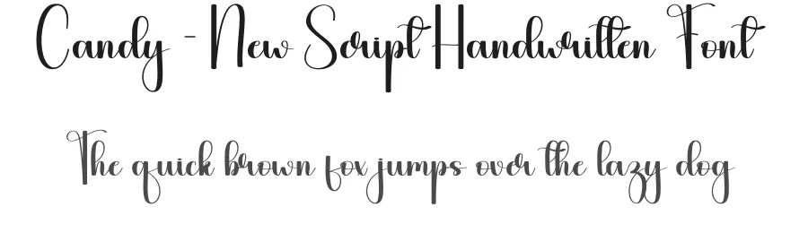 Candy – New Script Handwritten Font by andikastudio — Script Handwritten Font