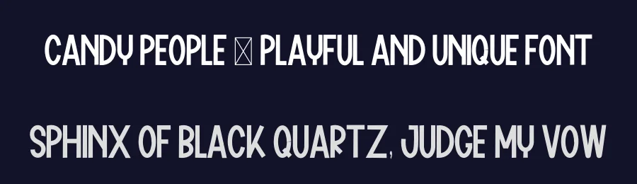 Candy People – Playful And Unique Font by freshtypeink — Display Font — thumbnail 2