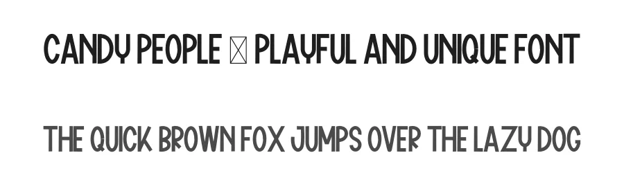 Candy People – Playful And Unique Font by freshtypeink — Display Font