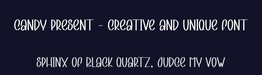 Candy Present – Creative And Unique Font by andikastudio — Display Font — thumbnail 2