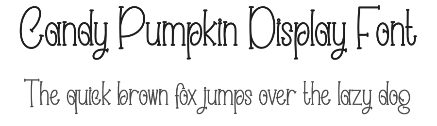 Candy Pumpkin Display Font by creativeletter — Display Font