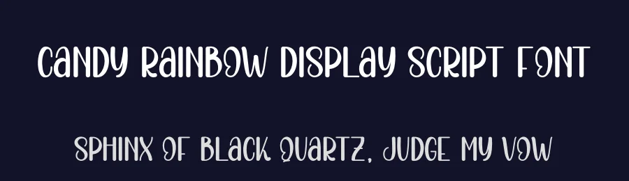Candy Rainbow Display Script Font by andikastudio — Display Font — thumbnail 2