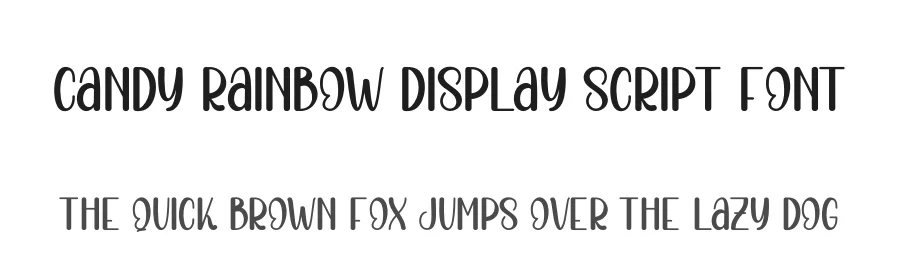 Candy Rainbow Display Script Font by andikastudio — Display Font