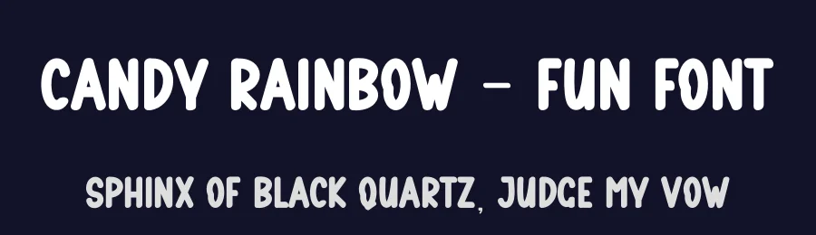 Candy Rainbow – Fun Font by andikastudio — Display Font — thumbnail 2