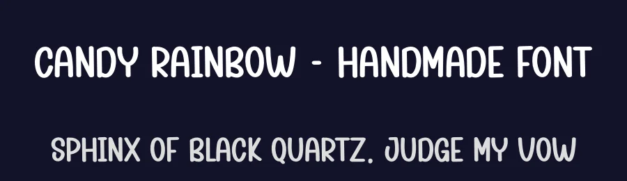 Candy Rainbow – Handmade Font by creativeletter — Display Font — thumbnail 2