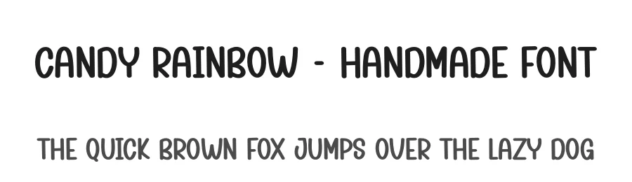 Candy Rainbow – Handmade Font by creativeletter — Display Font