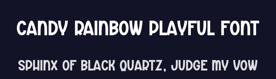 Candy Rainbow Playful Font by andikastudio — Display Font — thumbnail 2