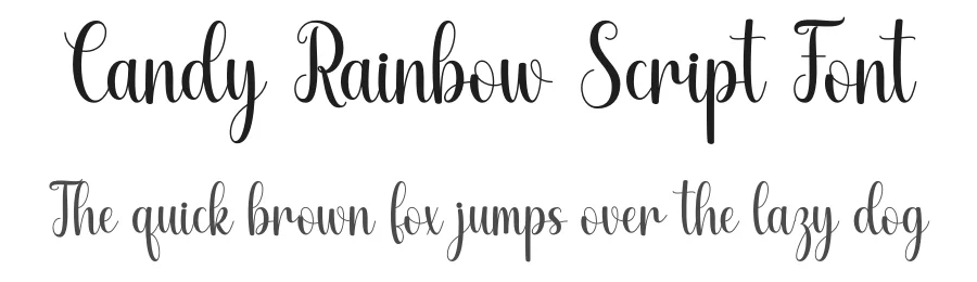 Candy Rainbow Script Font by DN Creative — Script Handwritten Font