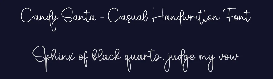 Candy Santa – Casual Handwritten Font by creativeletter — Script Handwritten Font — thumbnail 2