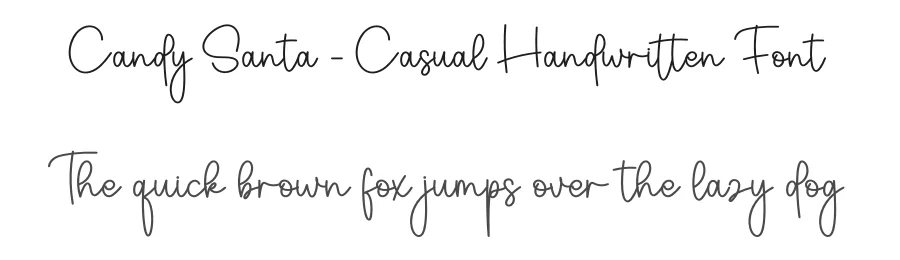 Candy Santa – Casual Handwritten Font by creativeletter — Script Handwritten Font
