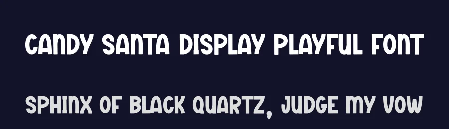 Candy Santa Display Playful Font by creativeletter — Display Font — thumbnail 2