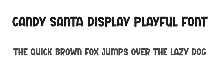 Candy Santa Display Playful Font by creativeletter — Display Font