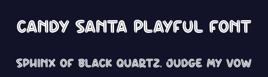 Candy Santa Playful Font by creativeletter — Display Font — thumbnail 2